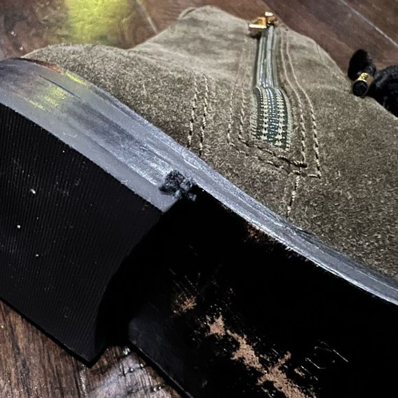 Kate Spade Raquel Suede Lace-Up Booties S : 6 Olive Green - Picture 6 of 16